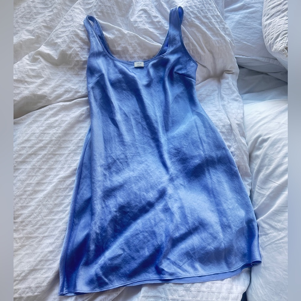 Wilfred light blue mini dress